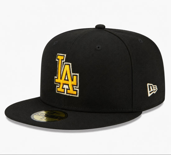 Los Angeles Dodgers New Era Black & Gold Edition 59FIFTY Fitted Cap